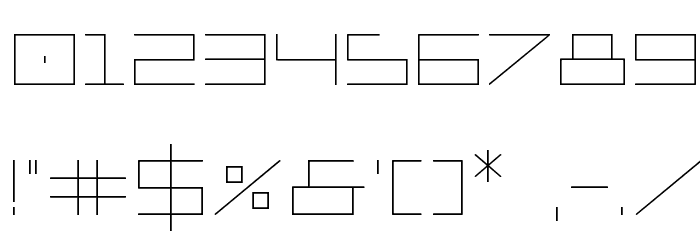 Player 1 Up Regular Font OTHER CHARS