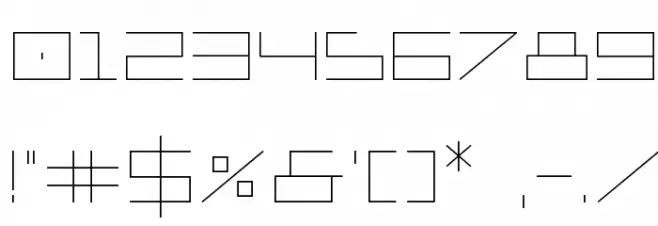 Player 1 Up Regular Font OTHER CHARS