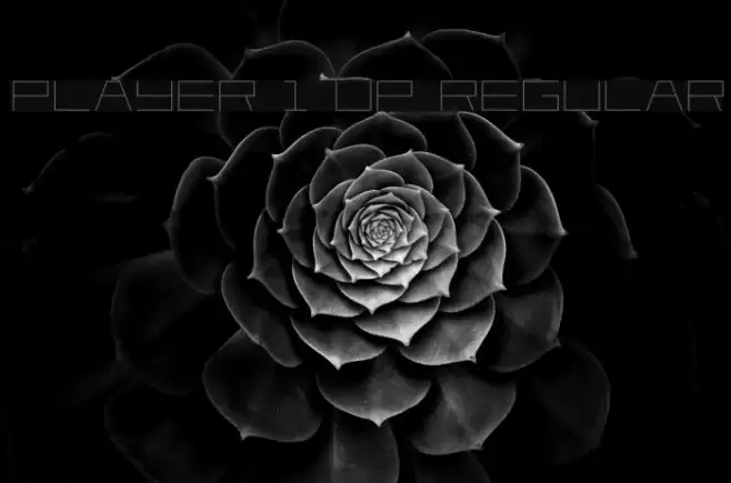 Player 1 Up Regular Font examples