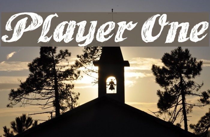 Player One Font examples