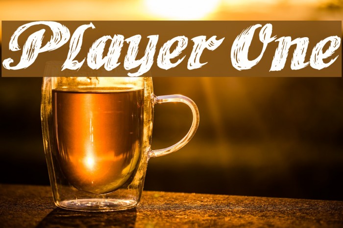 Player One Font examples