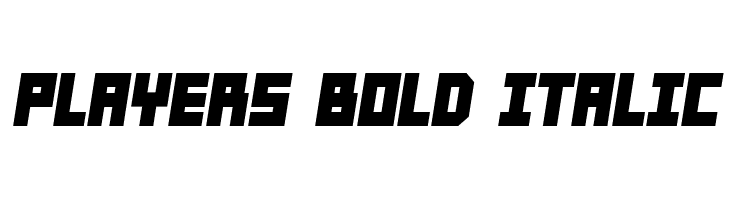 Players Bold Italic  font caratteri gratis