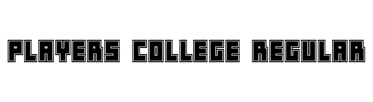 Players College Regular  Frei Schriftart Herunterladen