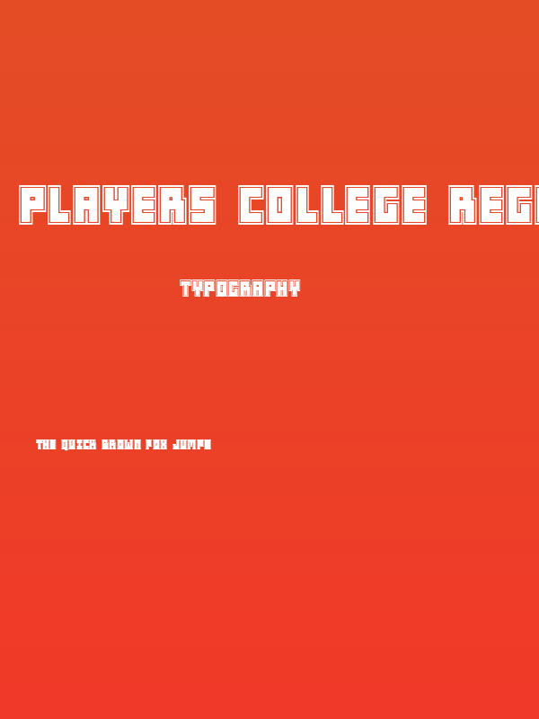 Players College Regular Poster