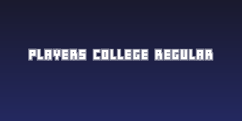 Players College Regular Social Header