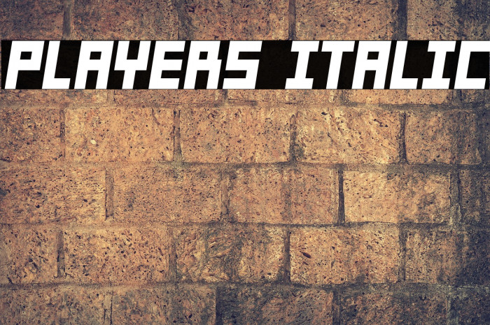 Players Italic Example 1