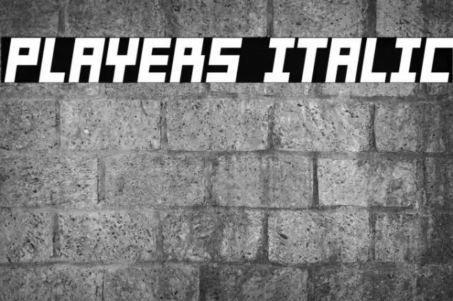 Players Italic Font examples