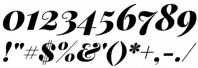 Playfair Display Black Italic Font OTHER CHARS