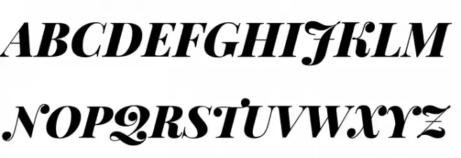 Playfair Display Black Italic Polices MAJUSCULES