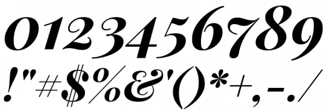 Playfair Display Bold Italic フォント その他の文字
