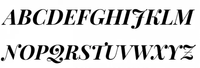 Playfair Display Bold Italic Шрифта ВЕРХНИЙ
