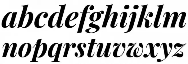 Playfair Display Bold Italic フォント 小文字
