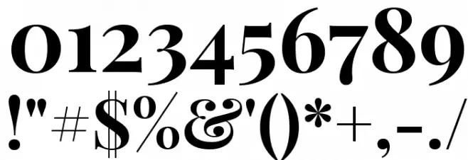 Playfair Display Bold Font OTHER CHARS