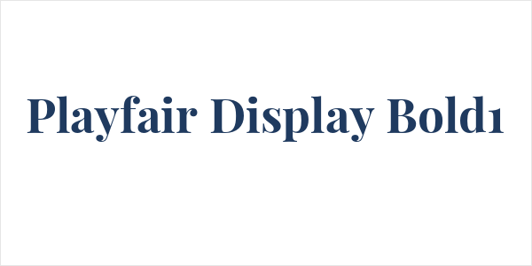 Playfair Display Bold1 Logo