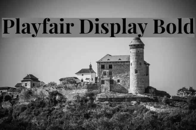 Playfair Display Bold Font examples