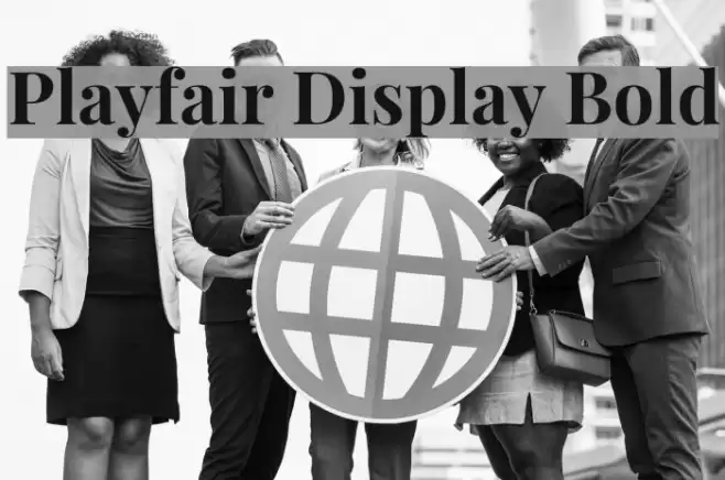 Playfair Display Bold Font examples