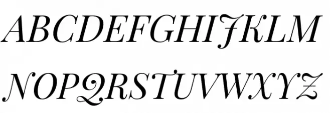 Playfair Display Italic Fuentes MAYÚSCULAS