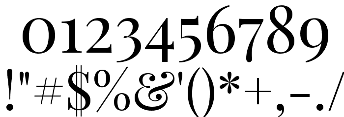 Playfair Display Regular Font OTHER CHARS