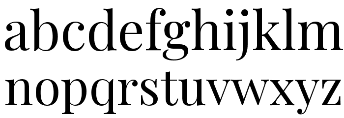 Playfair Display Regular Font LOWERCASE