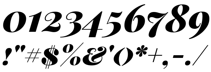 Playfair Display SC Black Italic フォント その他の文字