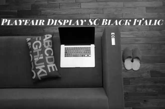 Playfair Display SC Black Italic Font examples