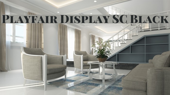 Playfair Display SC Black フォント examples