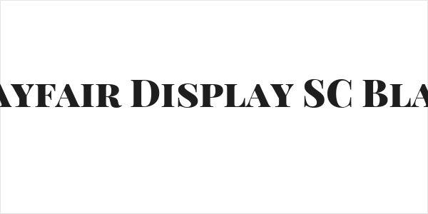 Playfair Display SC Black Logo