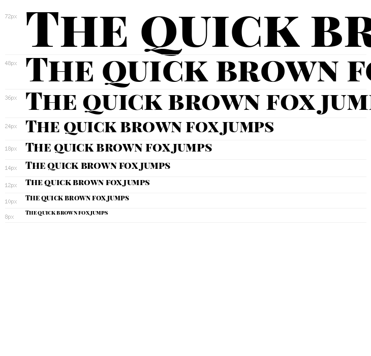 Playfair Display SC Black Waterfall