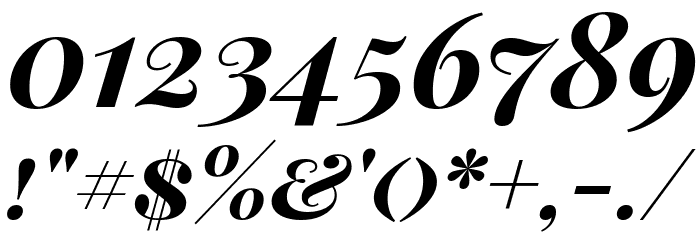 Playfair Display SC Bold Italic フォント その他の文字