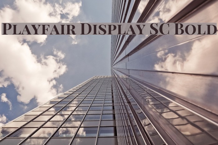 Playfair Display SC Bold フォント examples