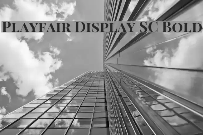 Playfair Display SC Bold フォント examples