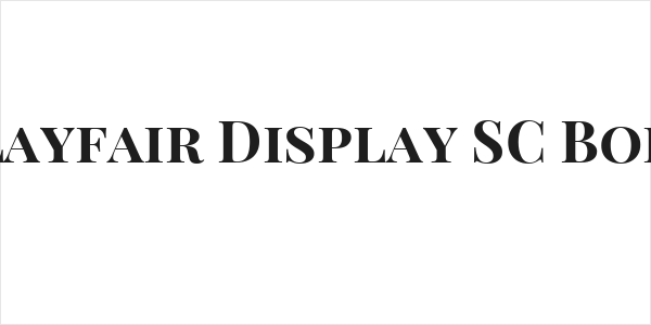Playfair Display SC Bold Logo