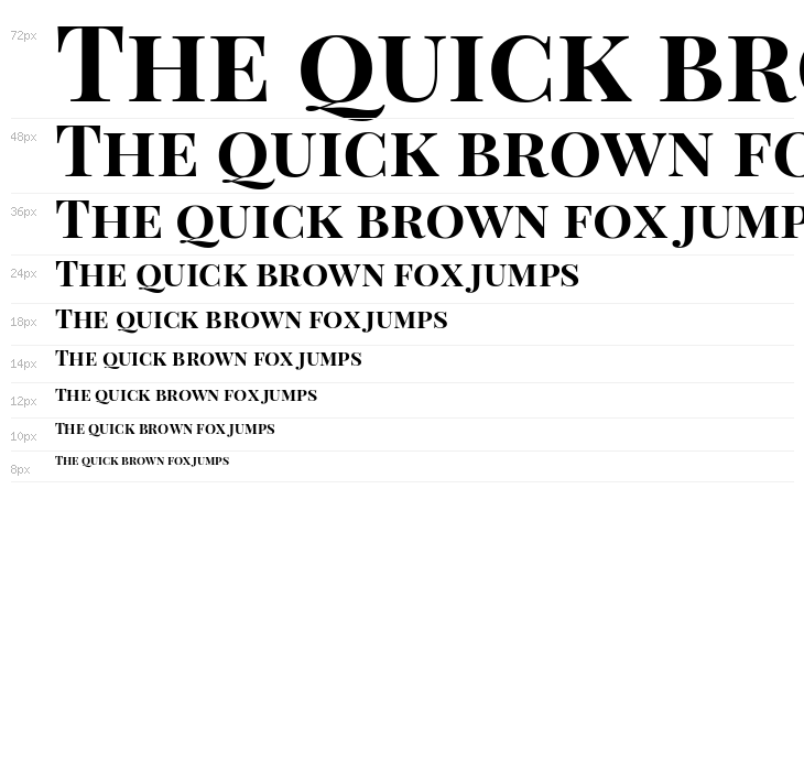 Playfair Display SC Bold Waterfall