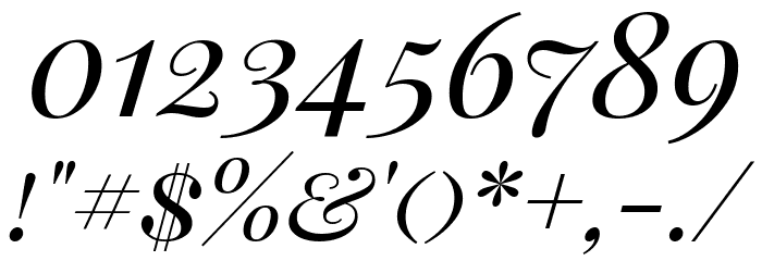 Playfair Display SC Italic フォント その他の文字