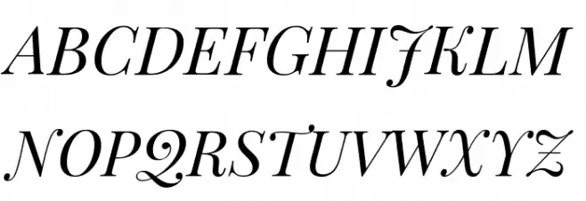 Playfair Display SC Italic Schriftart Groß