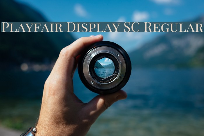 Playfair Display SC Regular Font examples