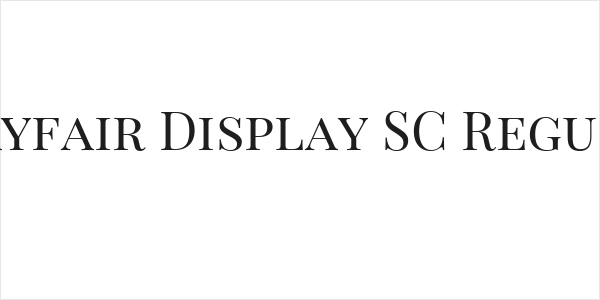 Playfair Display SC Regular Logo