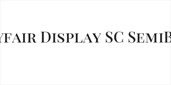 Playfair Display SC SemiBold Logo