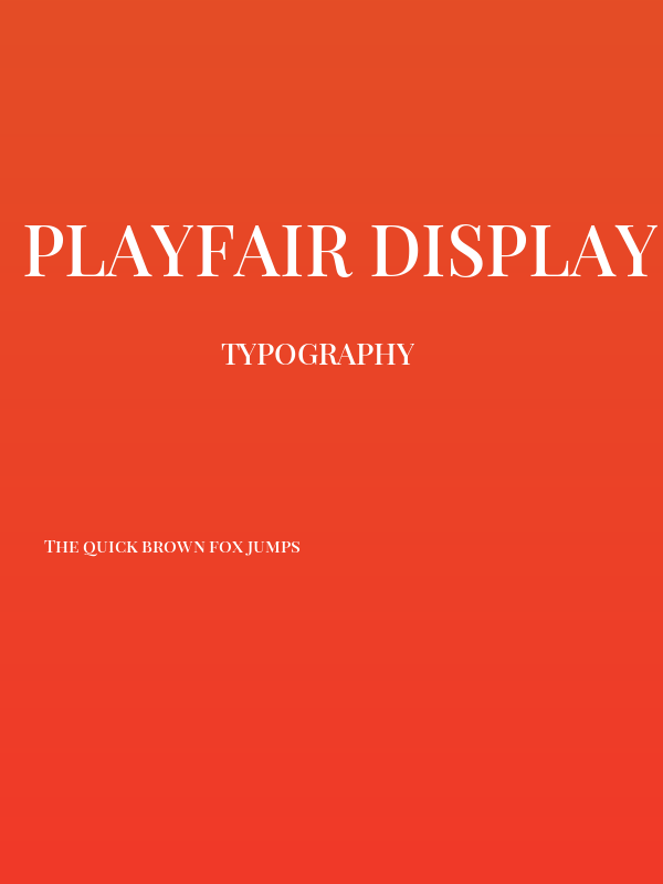 Playfair Display SC SemiBold Poster