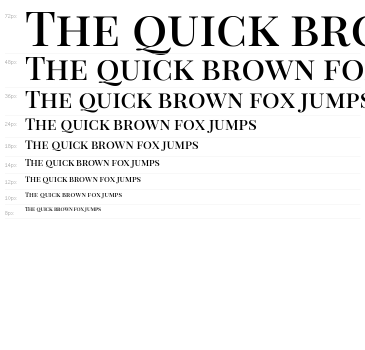 Playfair Display SC SemiBold Waterfall