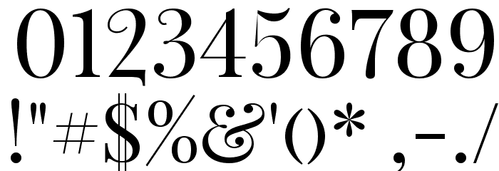 Playfair Display SC Font OTHER CHARS
