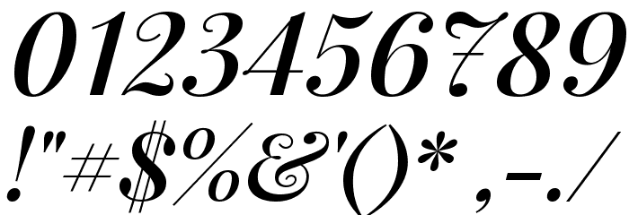 Playfair Display SemiBold Italic Font OTHER CHARS