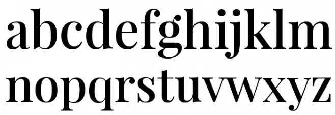 Playfair Display SemiBold 字体 小写