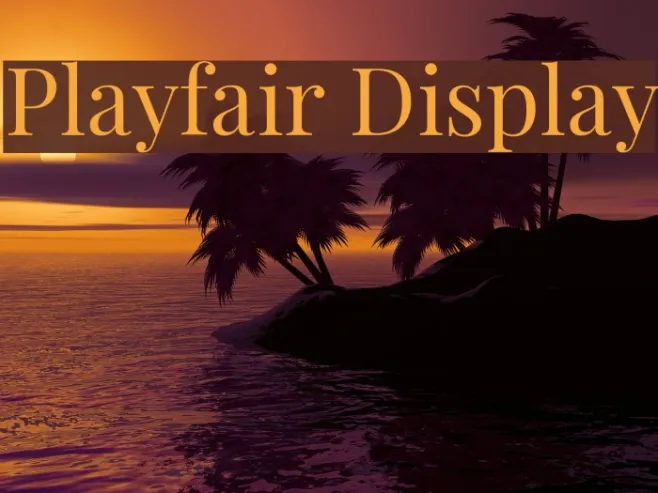 Playfair Display Example 1