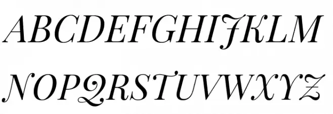 PlayfairDisplay-Italic Font Litere mari