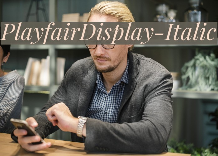 PlayfairDisplay-Italic Font examples