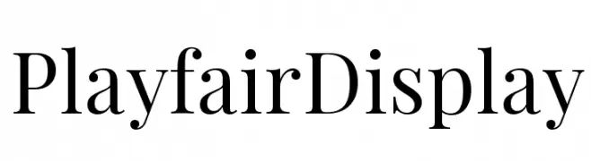PlayfairDisplay  font caratteri gratis