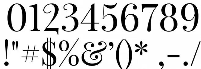 PlayfairDisplay Font OTHER CHARS