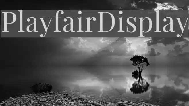 PlayfairDisplay Font examples