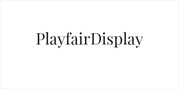 PlayfairDisplay Logo